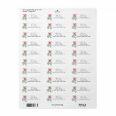 Weihnachts-Mistletoe-Rücksendeadresse (Vorne)