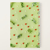 Weihnachts-Mistletoe Spiral Notebook Notizblock (Rückseite)