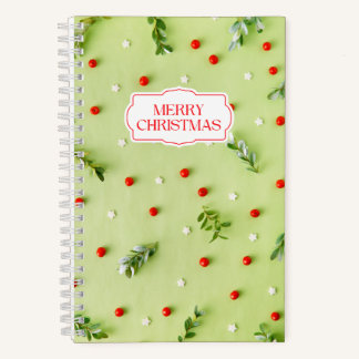 Weihnachts-Mistletoe Spiral Notebook Notizblock