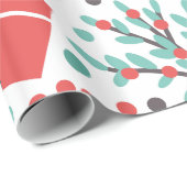 Weihnachts-Mistletoe und Geschenkmuster Geschenkpapier (Rolleneckpunkt)