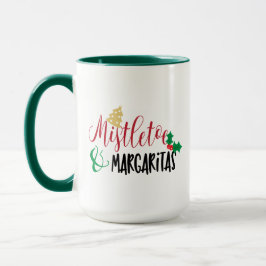 Weihnachts-Mistletoe und Margaritas, Weihnachten-S Tasse