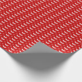 Weihnachts-Mistletoe und Schneeflockenmuster Geschenkpapier (Ecke)