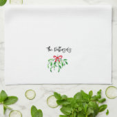 Weihnachts MistletoNAME Festlicher Feiertag Kiss S Geschirrtuch (Gefaltet)