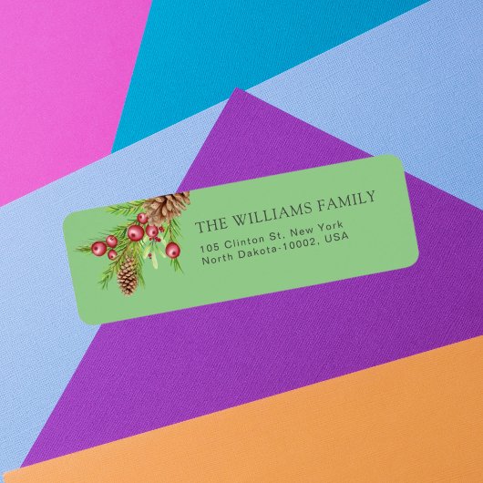 Weihnachts-Mistletouse Custom Family Name Green