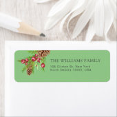Weihnachts-Mistletouse Custom Family Name Green (Insitu)