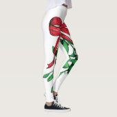 Weihnachts-Mistletowo unter dem Gürtel Funny Xmas Leggings (Rechts)