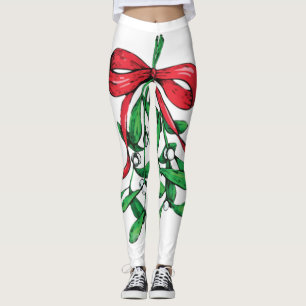 Weihnachts-Mistletowo unter dem Gürtel Funny Xmas  Leggings
