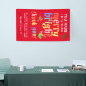 Weihnachts-Mitarbeiter Vielen Dank Banner (Messeveranstaltung)
