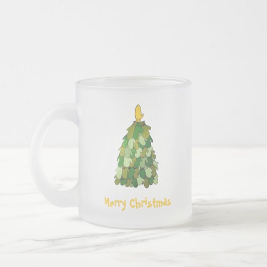 Weihnachts-Mittens-Tasse Mattglastasse (Links)