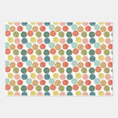 Weihnachts Mix Aquarellpapier-Blätter Geschenkpapier Set (Vorderseite 3)