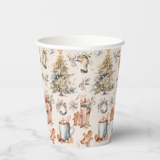 Weihnachts-Mix - Werbeartikel Pappbecher (Rechts)