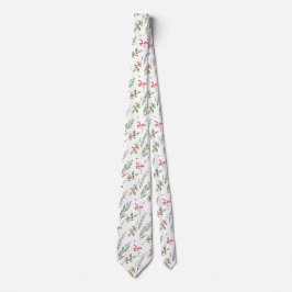 Weihnachts-Mixed Botanische Muster Neck Tie Krawatte
