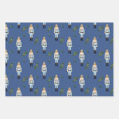 Weihnachts-Mixed-Farbe-Nutcracker Geschenkpapier Set (Vorderseite 3)