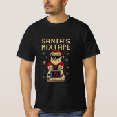 Weihnachts-Mixtape Pixel Art Weihnachtsgamer T-Shirt (Vorderseite)