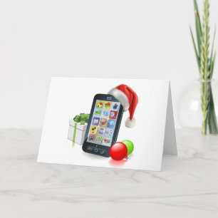 Weihnachts-Mobiltelefon Feiertagskarte