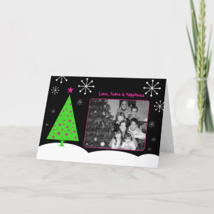 Weihnachts-Mod-Tree-Grußkarte Feiertagskarte