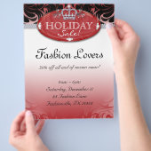 Weihnachts-Mode-Flyer Hair Salon Juwelierkrone Flyer (Hand)