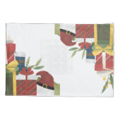 Weihnachts-Moderne Ornamente Kissenbezug (Rückseite-Links)