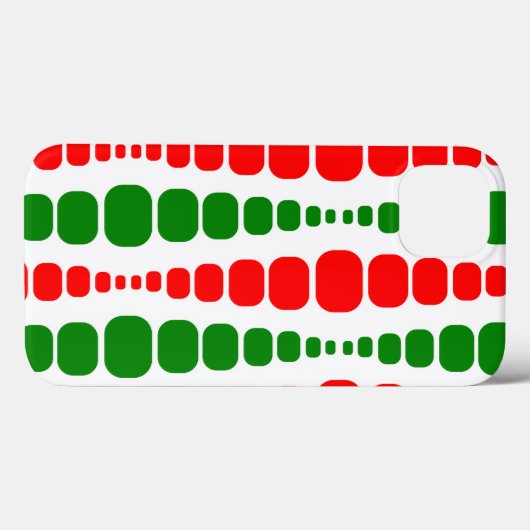 Weihnachts-Moderne Rechtecke Case-Mate iPhone Hülle (Rückseite (Horizontal))