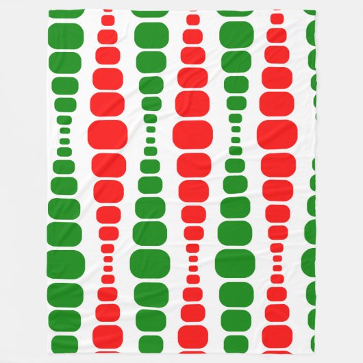Weihnachts-Moderne Rechtecke Fleecedecke (Vorderseite)