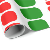 Weihnachts-Moderne Rechtecke Geschenkpapier (Rolleneckpunkt)