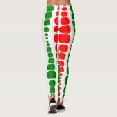 Weihnachts-Moderne Rechtecke Leggings (Rückseite)