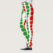 Weihnachts-Moderne Rechtecke Leggings (Links)