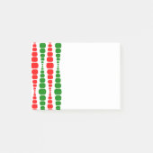 Weihnachts-Moderne Rechtecke Post-it Klebezettel (Vorderseite)