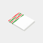 Weihnachts-Moderne Rechtecke Post-it Klebezettel (angewinkelt)
