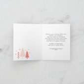 Weihnachts-Modernes Script Custom-Foto Feiertagskarte (Innenseite)