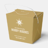 Weihnachts Monogram Snowflake Food Geschenkbox Geschenkschachtel (Rückseite)