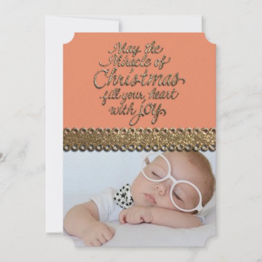 Weihnachts-Monogramm-FOTO-GREETKARTE Feiertagskarte (Vorderseite)