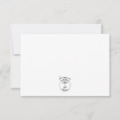 Weihnachts-Monogramm-Hochzeit Save The Date (Rückseite)