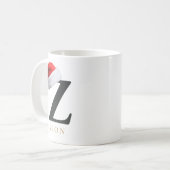 Weihnachts-Monogramm-Tasse Kaffeetasse (Vorderseite Links)