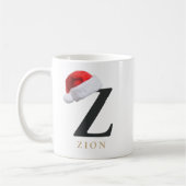 Weihnachts-Monogramm-Tasse Kaffeetasse (Links)