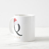 Weihnachts-Monogramm-Tasse Kaffeetasse (Vorderseite Links)