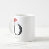Weihnachts-Monogramm-Tasse Kaffeetasse (Vorderseite Links)