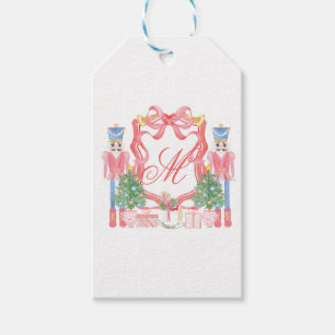 Weihnachts-Monogramm-Wappen Geschenkanhänger