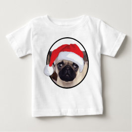 Weihnachts-Mops - Baby Fine Jersey T - Shirt