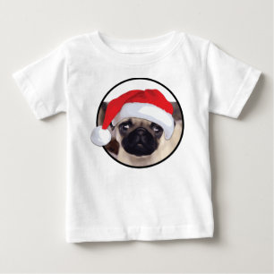 Weihnachts-Mops - Baby Fine Jersey T - Shirt