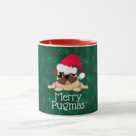 Weihnachts-Mops Combo-Tasse Tasse
