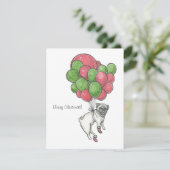 Weihnachts-Mops Feiertagskarte (Stehend Vorderseite)