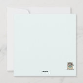 Weihnachts-Mops Feiertagskarte (Rückseite)