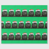 Weihnachts-Mops Geschenkpapier (Flach)