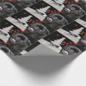 Weihnachts-Mops Geschenkpapier (Ecke)