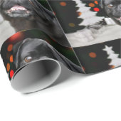 Weihnachts-Mops Geschenkpapier (Rolleneckpunkt)