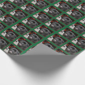 Weihnachts-Mops Geschenkpapier (Ecke)