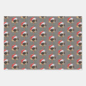 Weihnachts-Mops Geschenkpapier Set (Vorderseite 2)