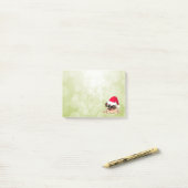 Weihnachts-Mops-Hund Post-it® Notes 4 x 3 Post-it Klebezettel (Auf Schreibtisch)