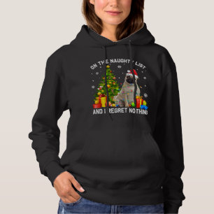 Weihnachts-Mops Hund Xmas unheimlich Liste und ich Hoodie